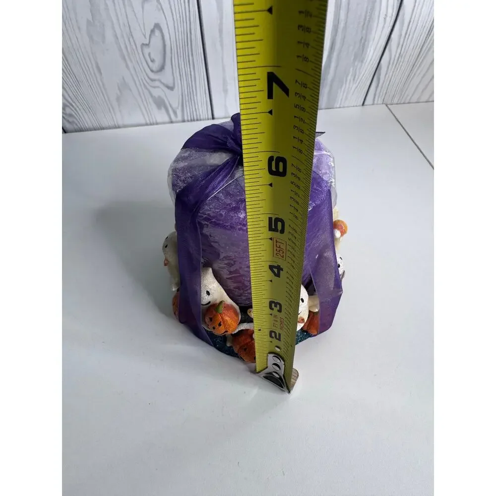 Set of 2 Vintage Kohls Halloween Candles Ghosts Pumpkins Rare